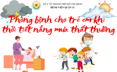 (HCDC) - Phòng bệnh cho trẻ em khi thời tiết nắng mưa thất thường